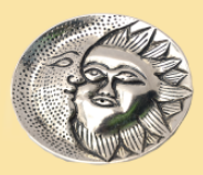 Sun & Moon Metal Incense Burner - HalfMoonMusic