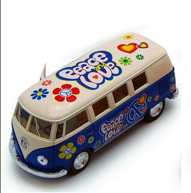 Happy Hippie Van Toy - HalfMoonMusic