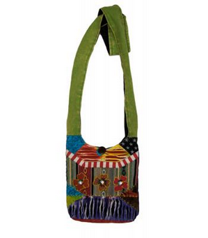 Mini Cotton Hobo Bag - HalfMoonMusic