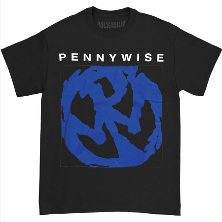 Men's Pennywise Blue Logo T-Shirt - HalfMoonMusic
