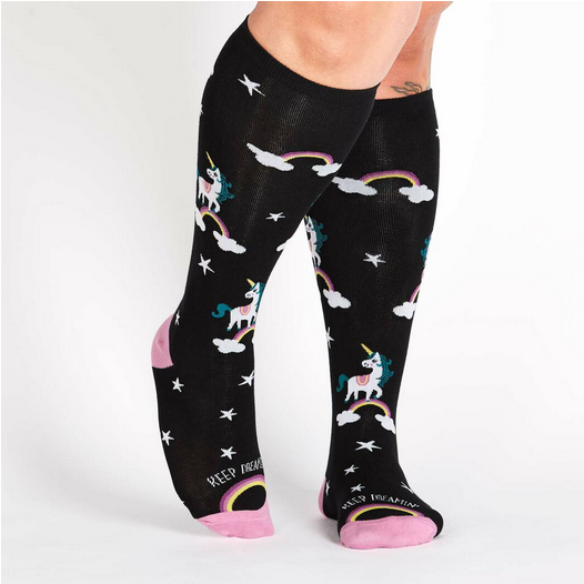 STRETCH-IT™ Keep Dreamin' Knee Socks - HalfMoonMusic