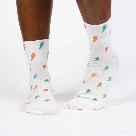 Secret Powers Turn Cuff Socks - HalfMoonMusic