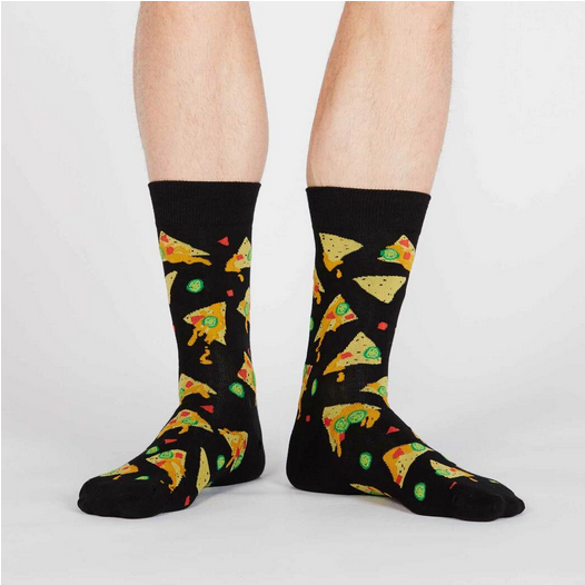 Nacho, Nacho Man Men's Crew Socks - HalfMoonMusic