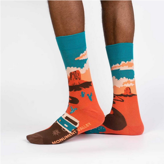 Monument Valley Crew Socks - HalfMoonMusic