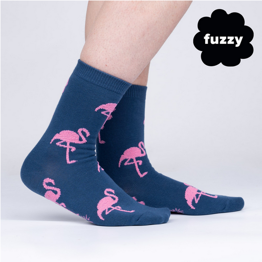 Ready-Set-Flamin-go! Crew Socks - HalfMoonMusic