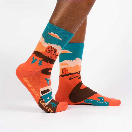 Monument Valley Crew Socks - HalfMoonMusic