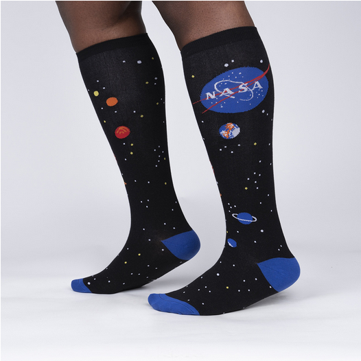STRETCH-IT™ Solar System Knee Socks - HalfMoonMusic