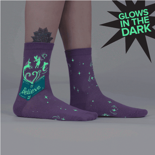 Neverending Story Crew Socks - HalfMoonMusic