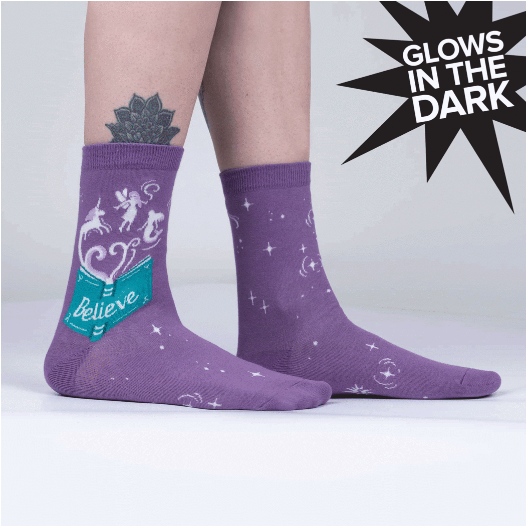 Neverending Story Crew Socks - HalfMoonMusic