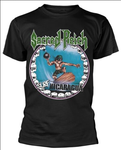 Men's Sacred Reich Surf Nicaragua T-Shirt - HalfMoonMusic