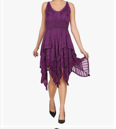 Women's Acid Wash Fairy Cut Dress Women's Acid Wash Fairy Cut Dress