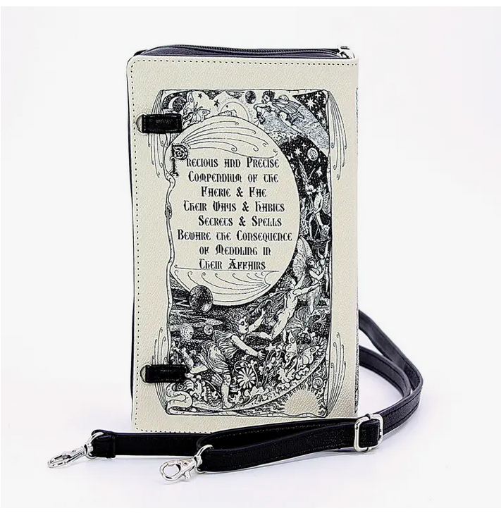 Book of Fairies Crossbody Bag/Clutch - HalfMoonMusic