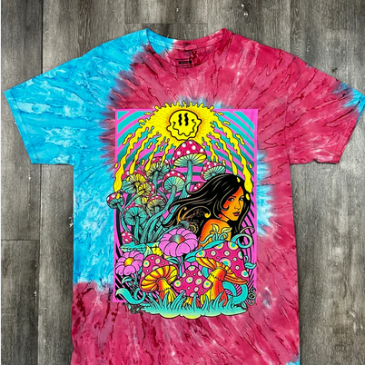 Men's Melting Sun Tie Dye T-Shirt - HalfMoonMusic