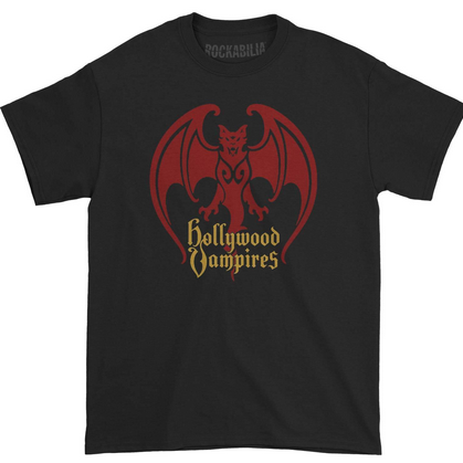 Men's Hollywood Vampires Bat Logo T-Shirt - HalfMoonMusic