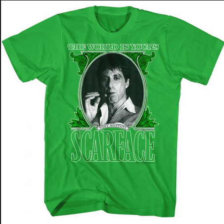 Men's Scarface The World is Yours T-Shirt - HalfMoonMusic