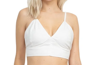 Women's Homespun Cotton Bralette - HalfMoonMusic