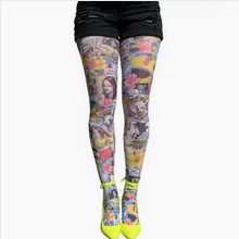 Womne's Patterned Opaque Tights - HalfMoonMusic