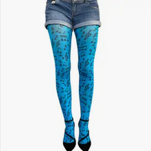 Womne's Patterned Opaque Tights - HalfMoonMusic