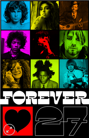 11x17 Forever 27 Countertop Poster - HalfMoonMusic
