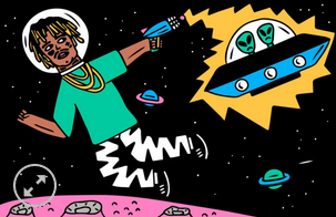 11x17 Lil Uzi Vert Countertop Poster - HalfMoonMusic