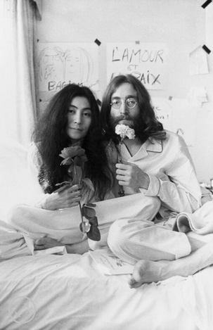 11x17 John & Yoko Countertop Poster - HalfMoonMusic