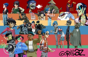 11x17 Gorillaz Countertop Poster - HalfMoonMusic