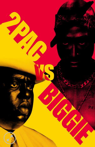 11x17 2Pac & Biggie Countertop Poster - HalfMoonMusic