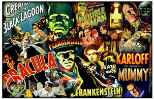 11x17 Classic Horror Movies Countertop Poster - HalfMoonMusic