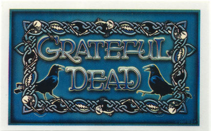 Grateful Dead Skeleton Crow Sticker - HalfMoonMusic