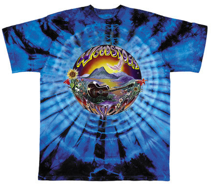 Woodstock Nation Art Print Tie-Dye T-Shirt - HalfMoonMusic