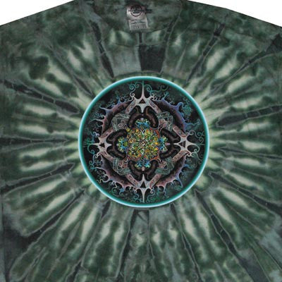 Alchemical Mandala Tie-Dye T-Shirt - HalfMoonMusic