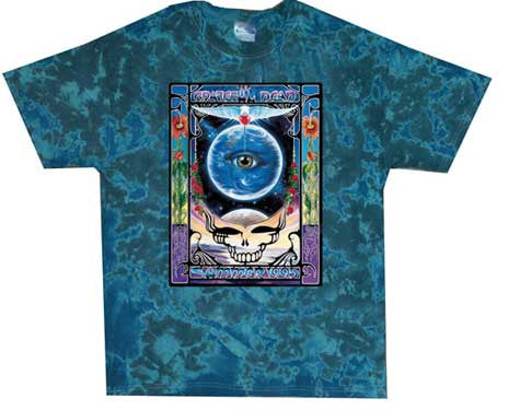 Grateful Dead Eyes of The World Tie Dye T-Shirt - HalfMoonMusic