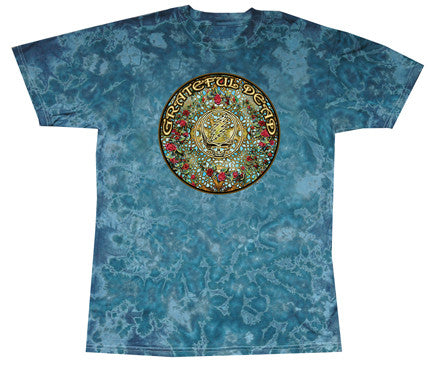 Mens Grateful Dead 40 Roses Tie-Dye T-shirt - HalfMoonMusic