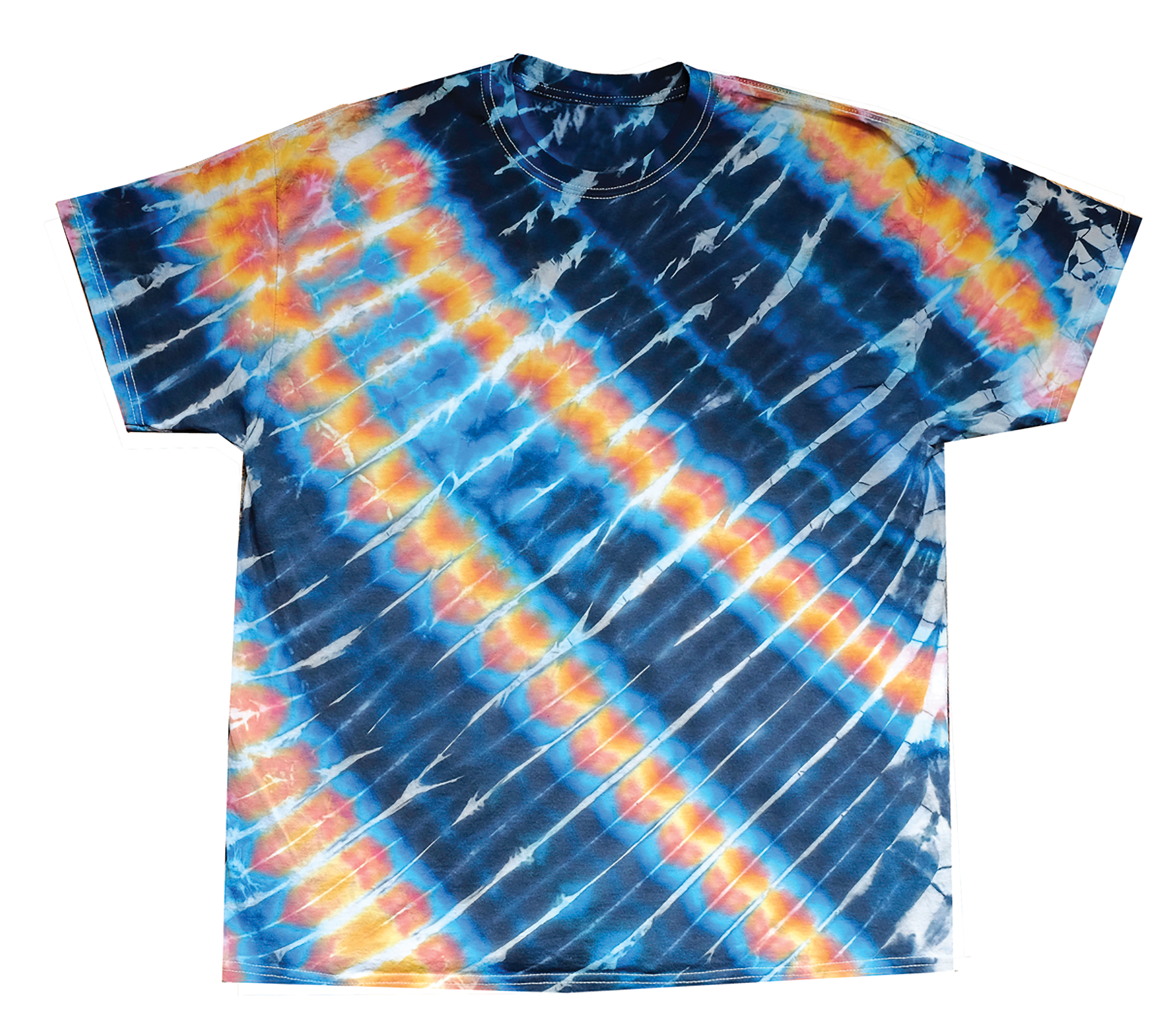 Mens Hot And Cold Tie-Dye T-Shirt - HalfMoonMusic