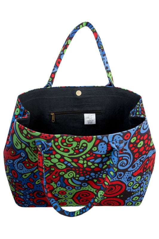 Liquid A Tapestry Tote Bag - HalfMoonMusic