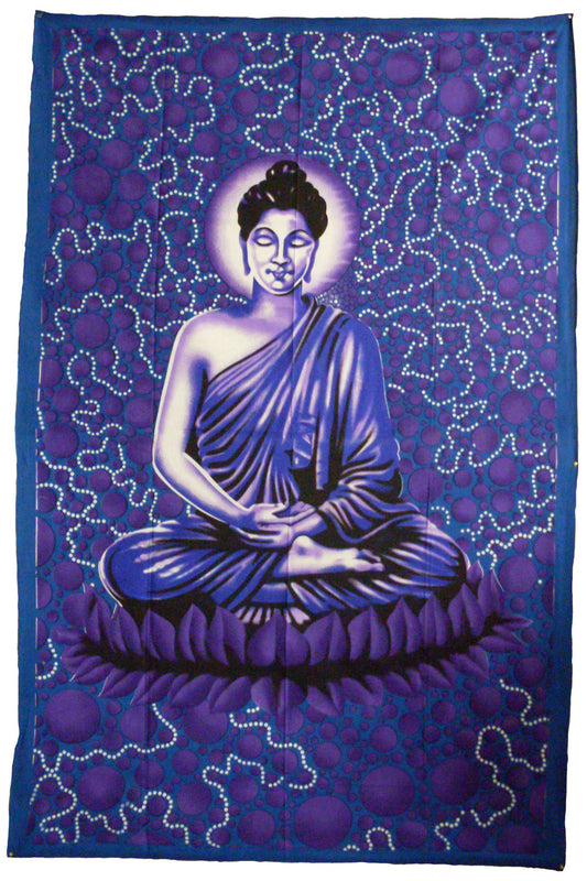 Bubble Buddha Tapestry - HalfMoonMusic
