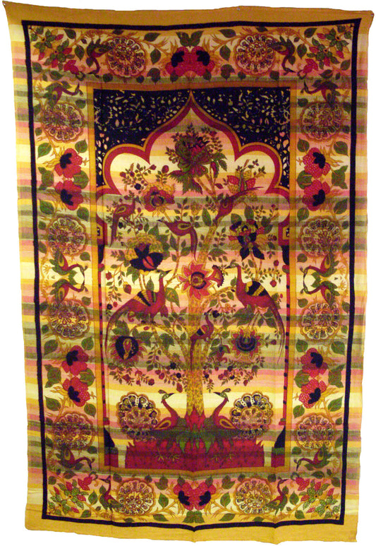 Temple Tree of Life Tapestry - HalfMoonMusic