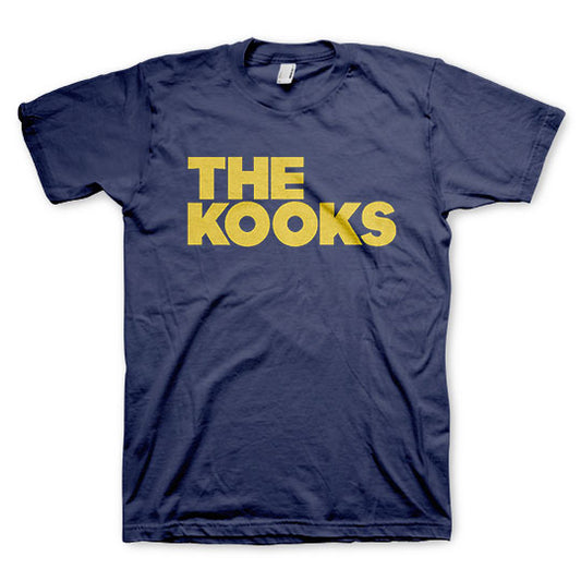 Mens The Kooks Navy Logo T-shirt - HalfMoonMusic