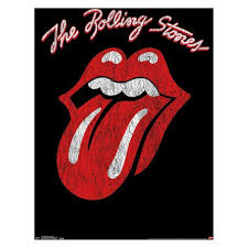 Rolling Stones Classic Logo Poster - HalfMoonMusic