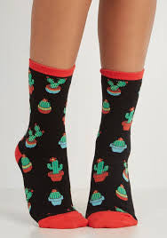 Men's Cactus Socks - HalfMoonMusic