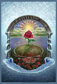 Grateful Dead Rose Garden Mike DuBois Art Print - HalfMoonMusic