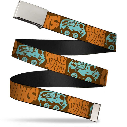 Scooby Doo Mystery Machine Clamp Buckle Belt - HalfMoonMusic