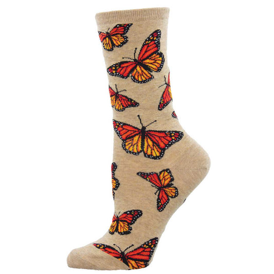 Womens Social Butterfly Socks - HalfMoonMusic