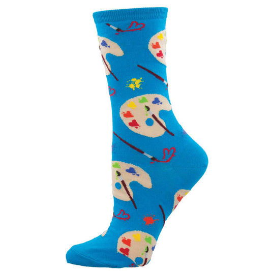 Womens Lovely Art Socks - HalfMoonMusic