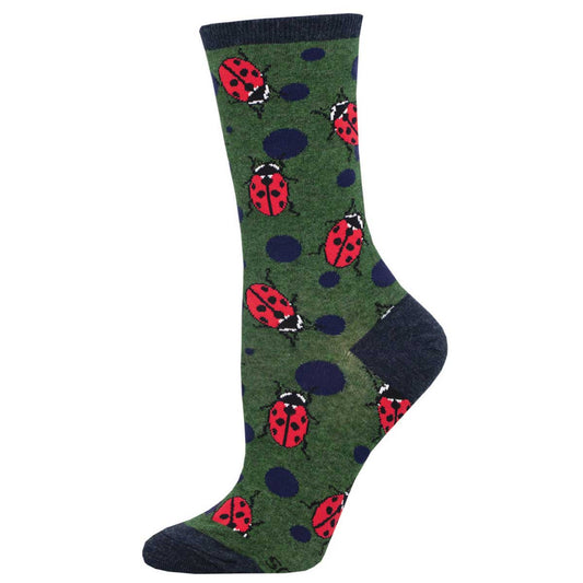 Womens Ladybugs Socks - HalfMoonMusic