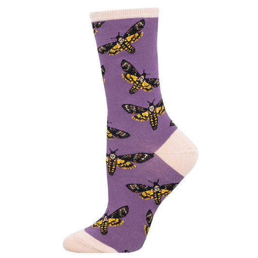 Womens Moth To A Flame Socks - HalfMoonMusic