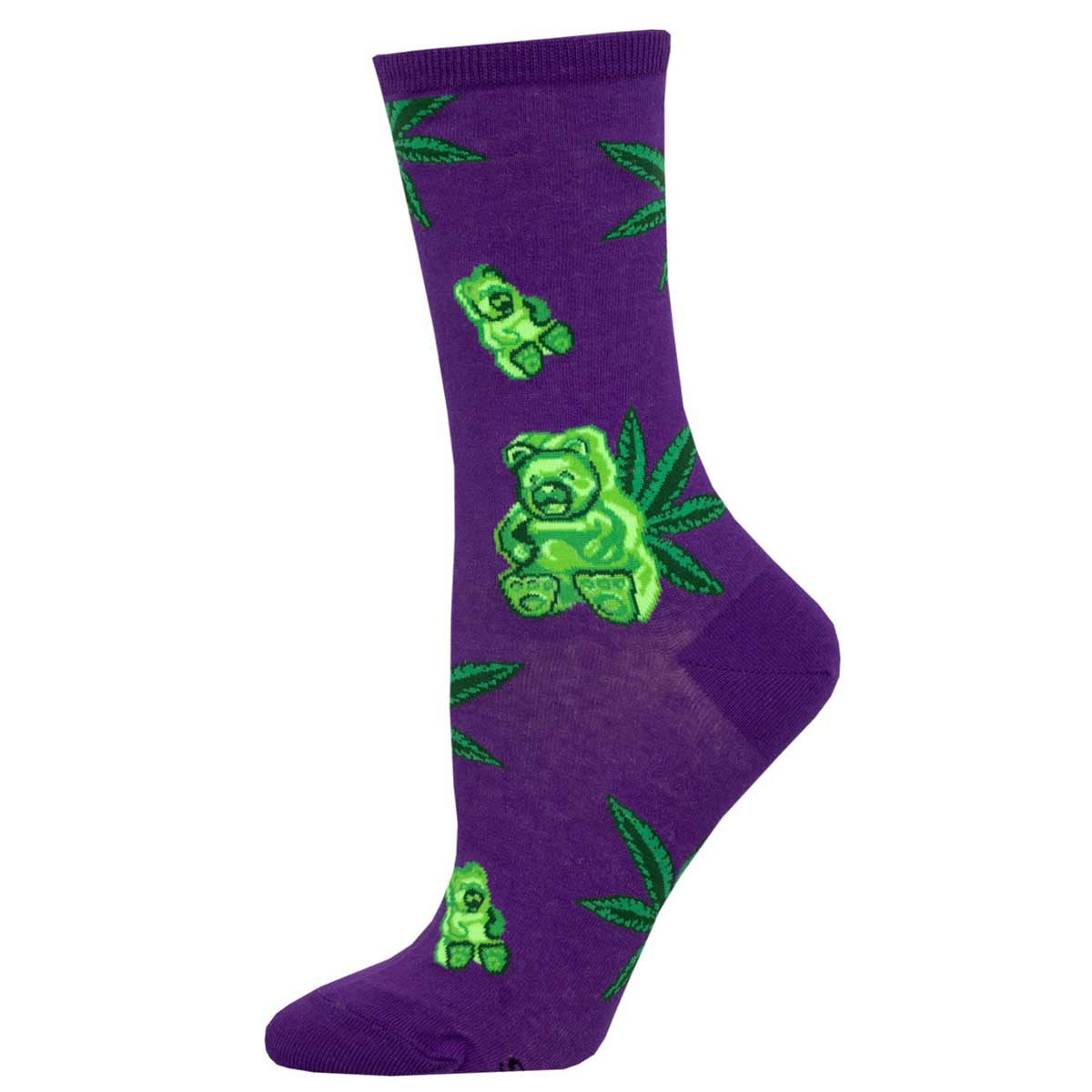 Womens Weed Gummies Socks - HalfMoonMusic