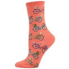 Vintage Bike Womens Socks - HalfMoonMusic