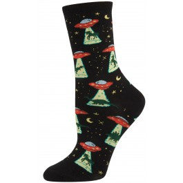 UFO Womens Socks - HalfMoonMusic