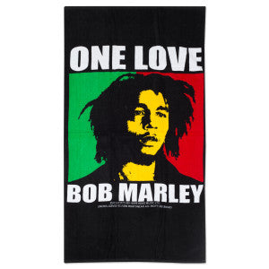 Bob Marley One Love Box Towel - HalfMoonMusic